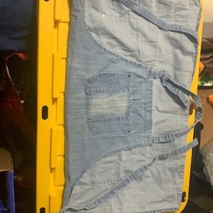 Blue jeans apron